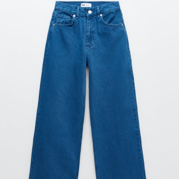 Wide Leg Vintage 70's Denim Jeans - Picture 2 of 5